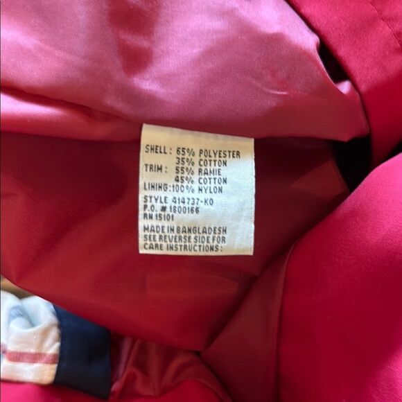 Mulberry Street Vintage Red and Navy Jacket size Small - Picture 7 of 12